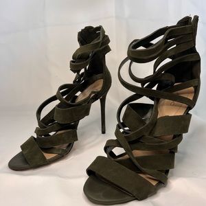 ALDO Green Strapped Heels
